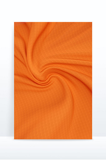 橘色简约大气纹理质感布料褶皱丝滑背景图片