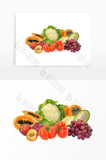 水果蔬菜健康生鲜食物元素图片