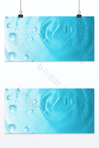 蓝色水波水纹质感背景图片