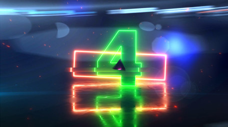 赛博朋克霓虹灯倒计时视频动画AE模板