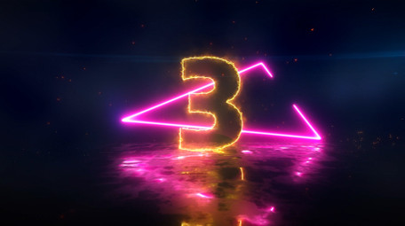 赛博朋克霓虹灯倒计时视频动画AE模板