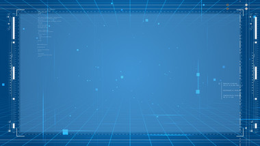 大气蓝色粒子背景科技框背景视频