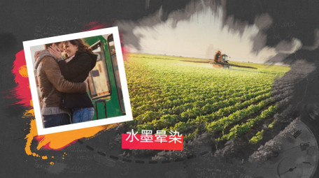 水墨晕染油漆画笔旅游探险照片展示AE模板