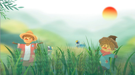 节日大气二十四节气小满唯美片头pr模板