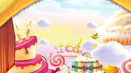 生日唯美卡通E3D片头AE模板