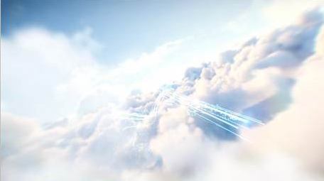 大气天空光线穿梭片头PR模板