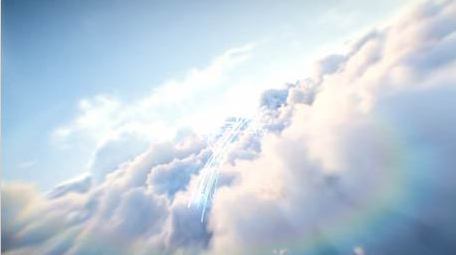 大气天空光线穿梭片头PR模板