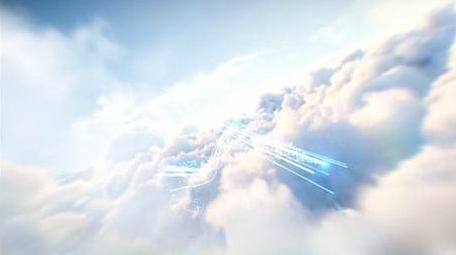 大气天空光线穿梭片头PR模板