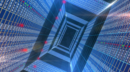 股票三维空间穿梭背景视频AE模板