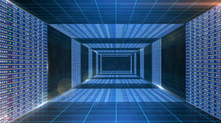 股票三维空间穿梭背景视频AE模板