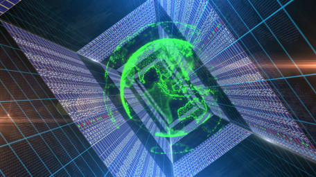 股票三维空间穿梭背景视频AE模板