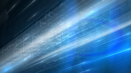 蓝色流光数字科技LOGO动画片头AE模板