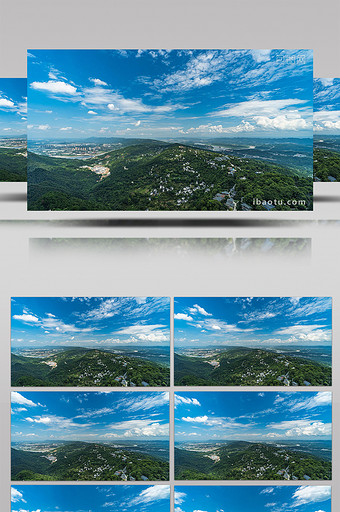 自然风光唯美大山河流蓝天白云祖国山河延时图片