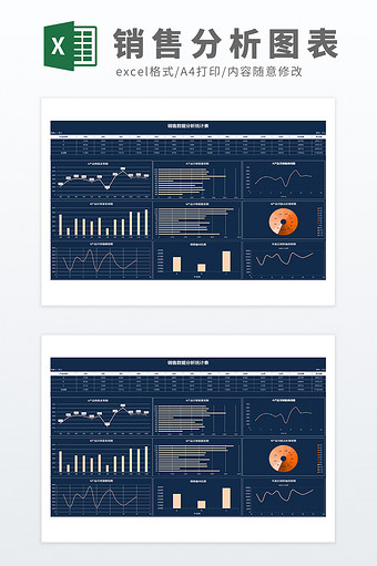 运营电商营销销售管理分析图表图片