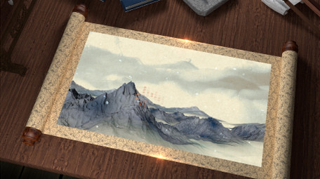 三维水墨古风效果立冬篇章AE模板