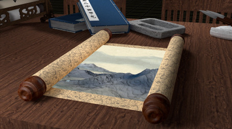 三维水墨古风效果立冬篇章AE模板