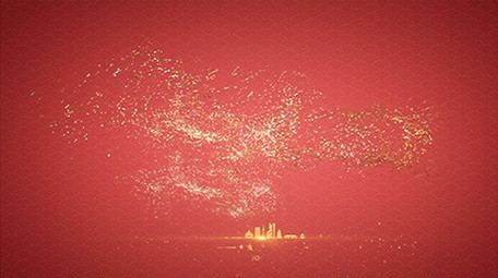 红色简洁文字标题片头片尾PR模板