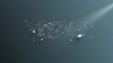 简洁粒子文字标题片头片尾PR模板