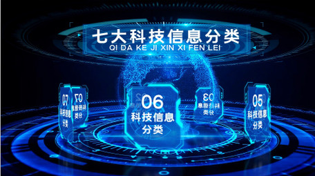 商务科技信息分类AE模板