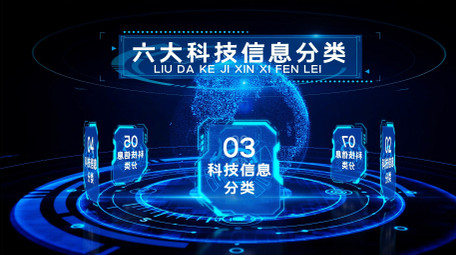 商务科技信息分类AE模板