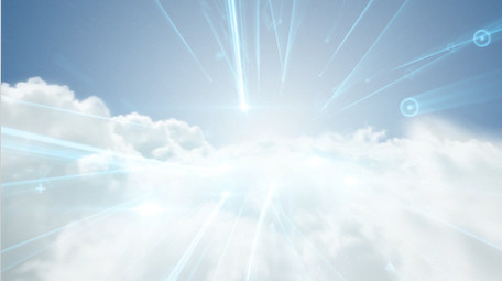 大气云层穿梭文字标题片头AE模板