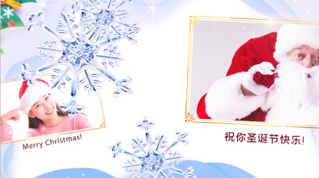 圣诞节清新<strong>图文</strong>展示开场AE模板