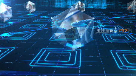 商务科技图文展示AE模板