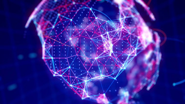 世界数字网络数据背景循环科幻电影视频素材