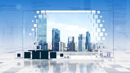 翻书特效简洁商务图片图文展示AE模板