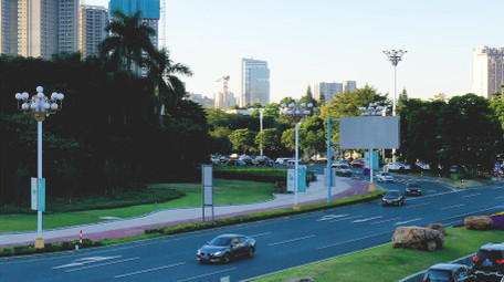 繁忙交通堵车路上车流4K延时