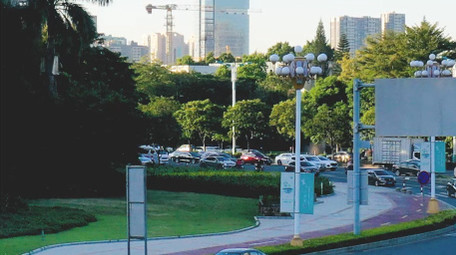 繁忙交通堵车路上车流4K延时