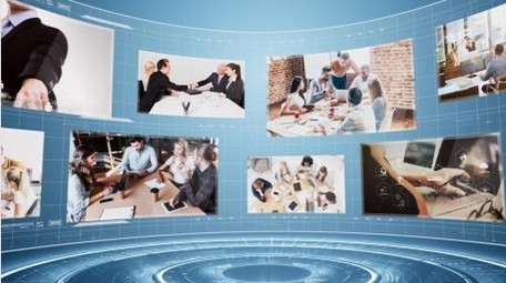 4k大气弧形空间照片墙ae模板