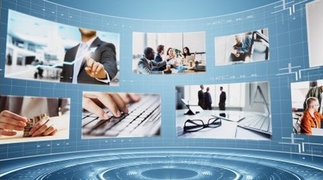 4k大气弧形空间照片墙ae模板