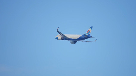 交通大气飞机客机滑行起飞飞行4k实拍