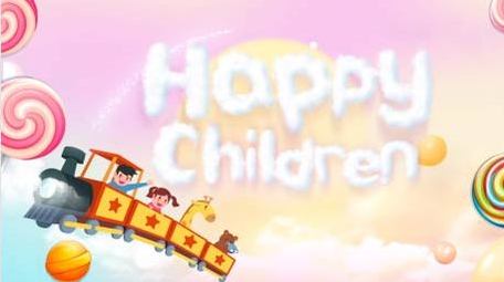 卡通梦幻天空小火车童年时光背景视频