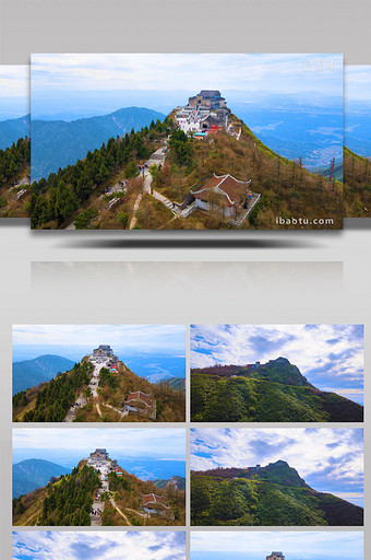 南岳衡山5A景区风光4K航拍图片