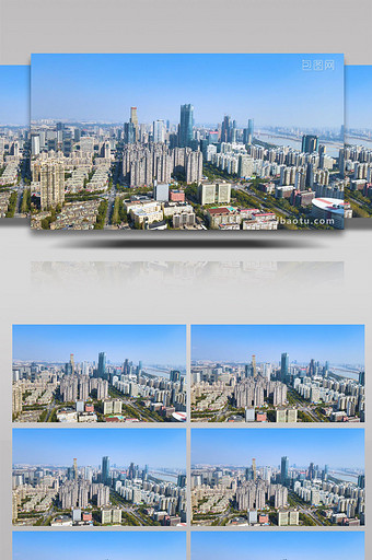 南昌绿地广场城市风光4K航拍图片
