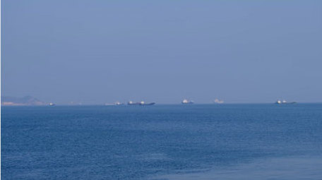 海中薄雾雾气海洋渔民海洋设备