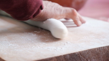 餐饮美食居家做饭包饺子实拍