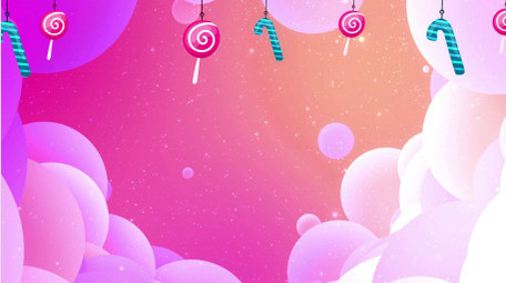 梦幻糖果卡通背景视频素材