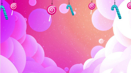 梦幻糖果卡通背景视频素材