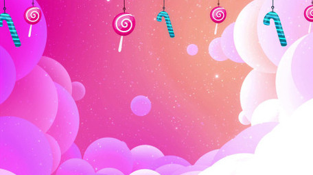 梦幻糖果卡通背景视频素材