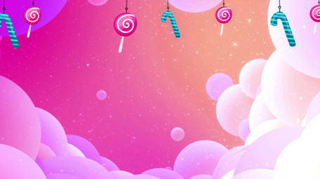 梦幻糖果卡通背景视频素材