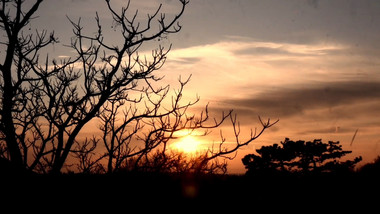 夕阳西下<strong>日落</strong>视频素材