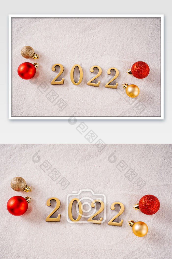 红色2022新年元旦摄影图图片图片