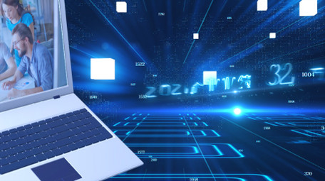 大气高端电脑产品企业数据图文展示AE模板