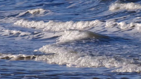 自然海洋海浪浪花大海沙滩海岸实拍