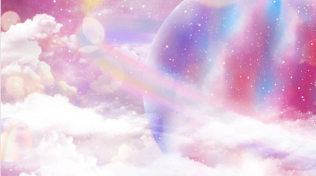 卡通梦幻星球云朵背景视频AE模板