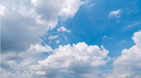 自然天空云涌波涛蓝天白云天气4K震撼延时