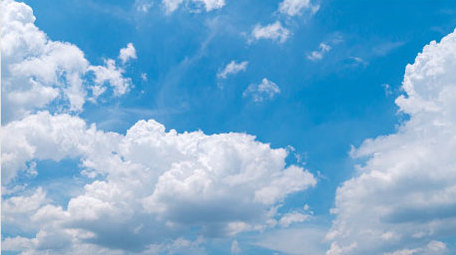 自然天空云涌波涛蓝天白云天气4K震撼延时